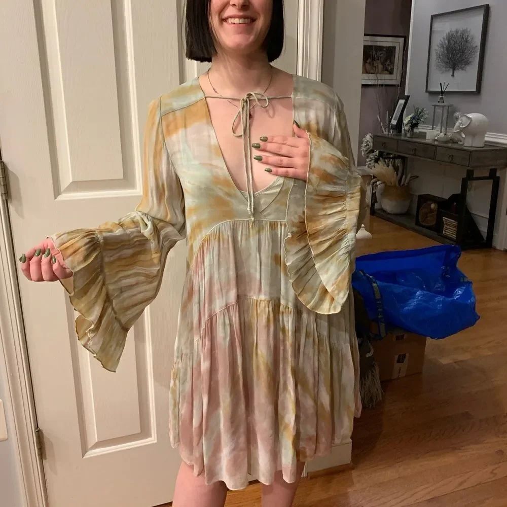 Young Fabulous & Broke Rosa Tie Dye Dress S NWT